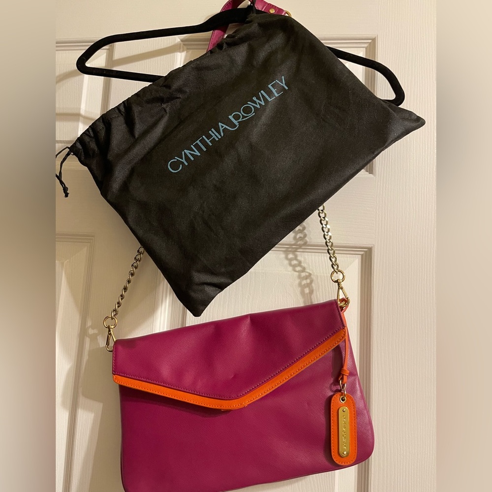 Cynthia Rowley pink/orange cross body bag